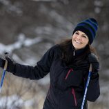 La felicidad de la Princesa Victoria de Suecia en un posado en la nieve