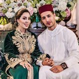 Lalla Nouhaila y Ali El Hajji en su boda
