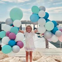 La Princesa Leonor de Suecia celebrando su séptimo cumpleaños