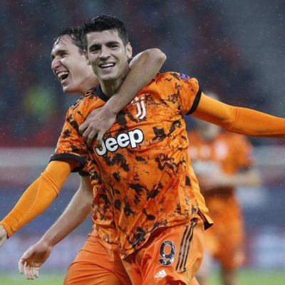 Álvaro Morata celebrando un gol con la Juventus de Turín