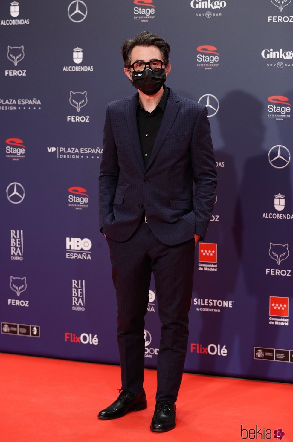Berto Romero en la alfombra roja de los Premios Feroz 2021