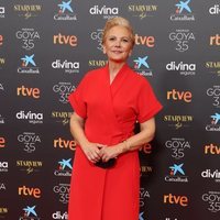 Elena Irureta en la alfombra roja de los Goya 2021