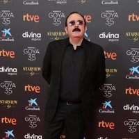 Carlos Areces en la alfombra roja de los Goya 2021
