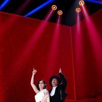 Diana Navarro y Carlos Latre en la gala de los Goya 2021