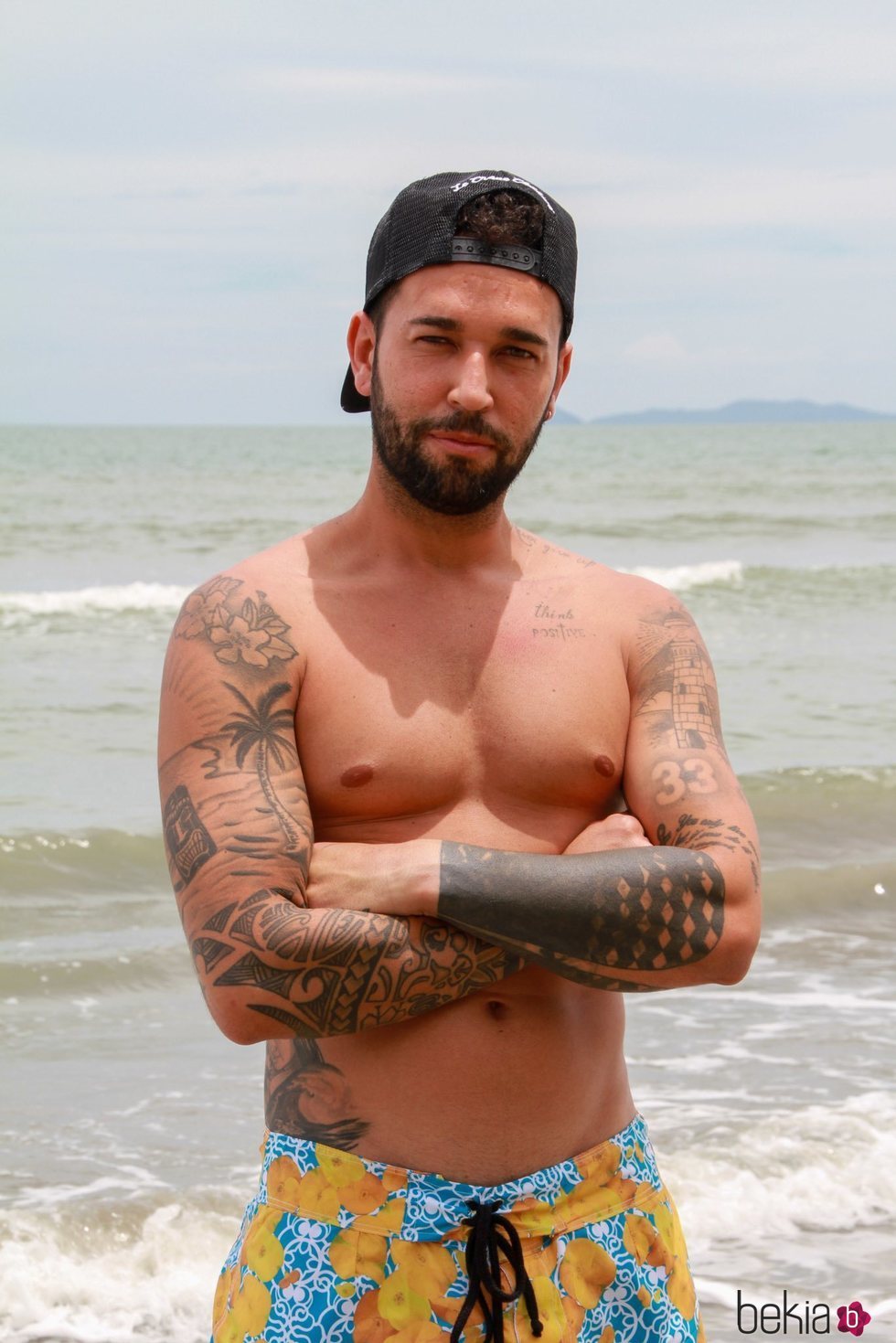 Omar Sánchez en la playa de Honduras en 'Supervivientes 2021'