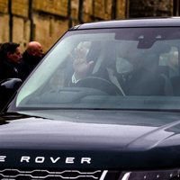 El Príncipe Andrés llegando al castillo de Windsor tras la muerte del Duque de Edimburgo