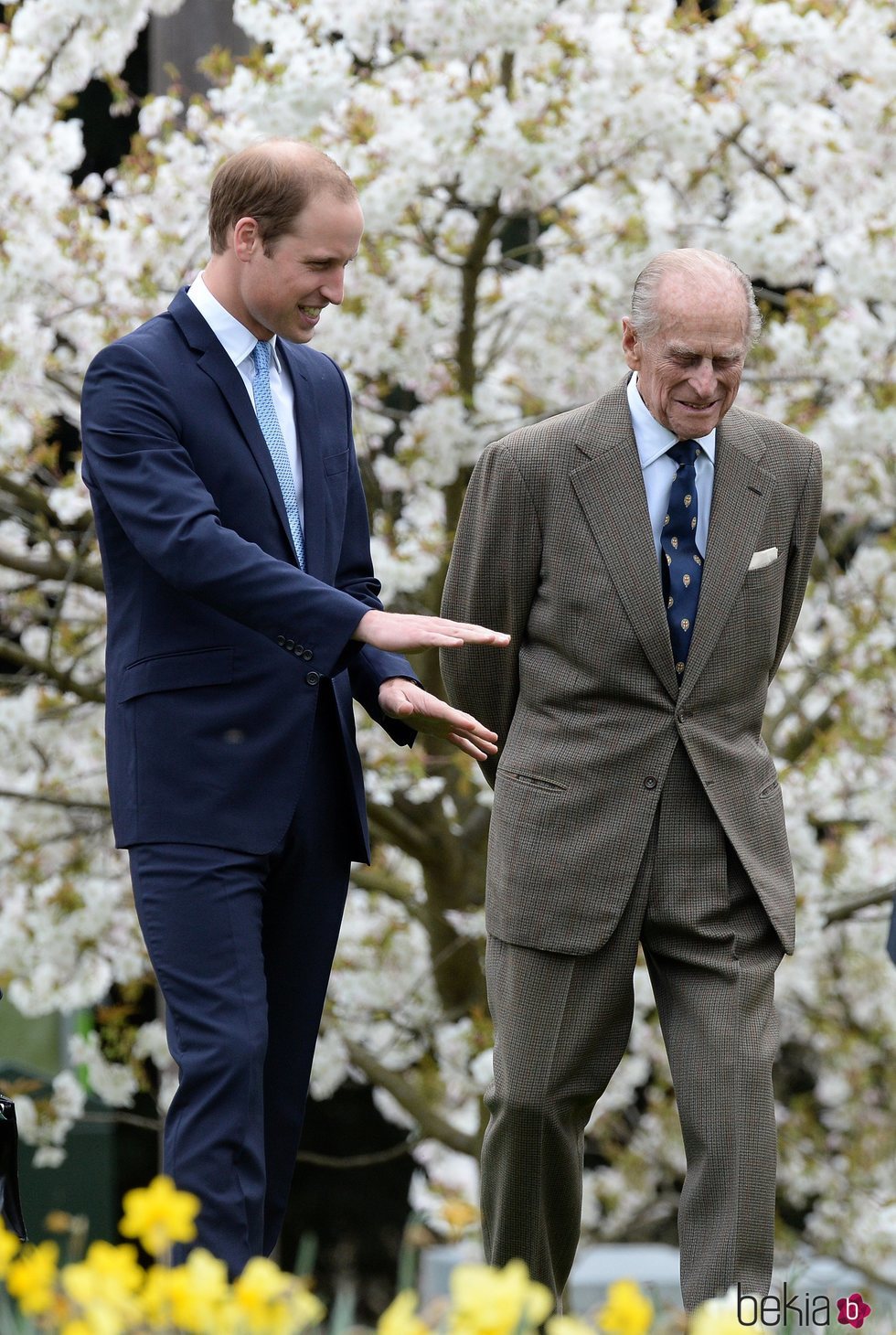 El Duque de Edimburgo y el Príncipe Guillermo en Windsor en 2014