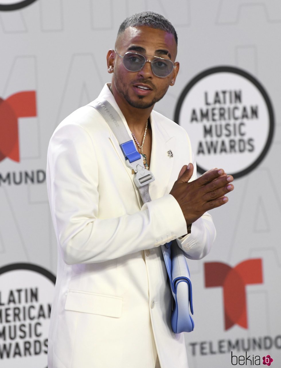 Ozuna en la alfombra roja de los Latin American Music Awards 2021