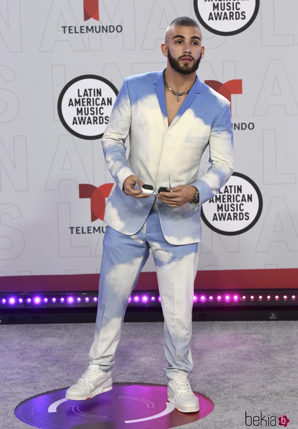 Manuel Turizo en la alfombra roja de los Latin American Music Awards 2021