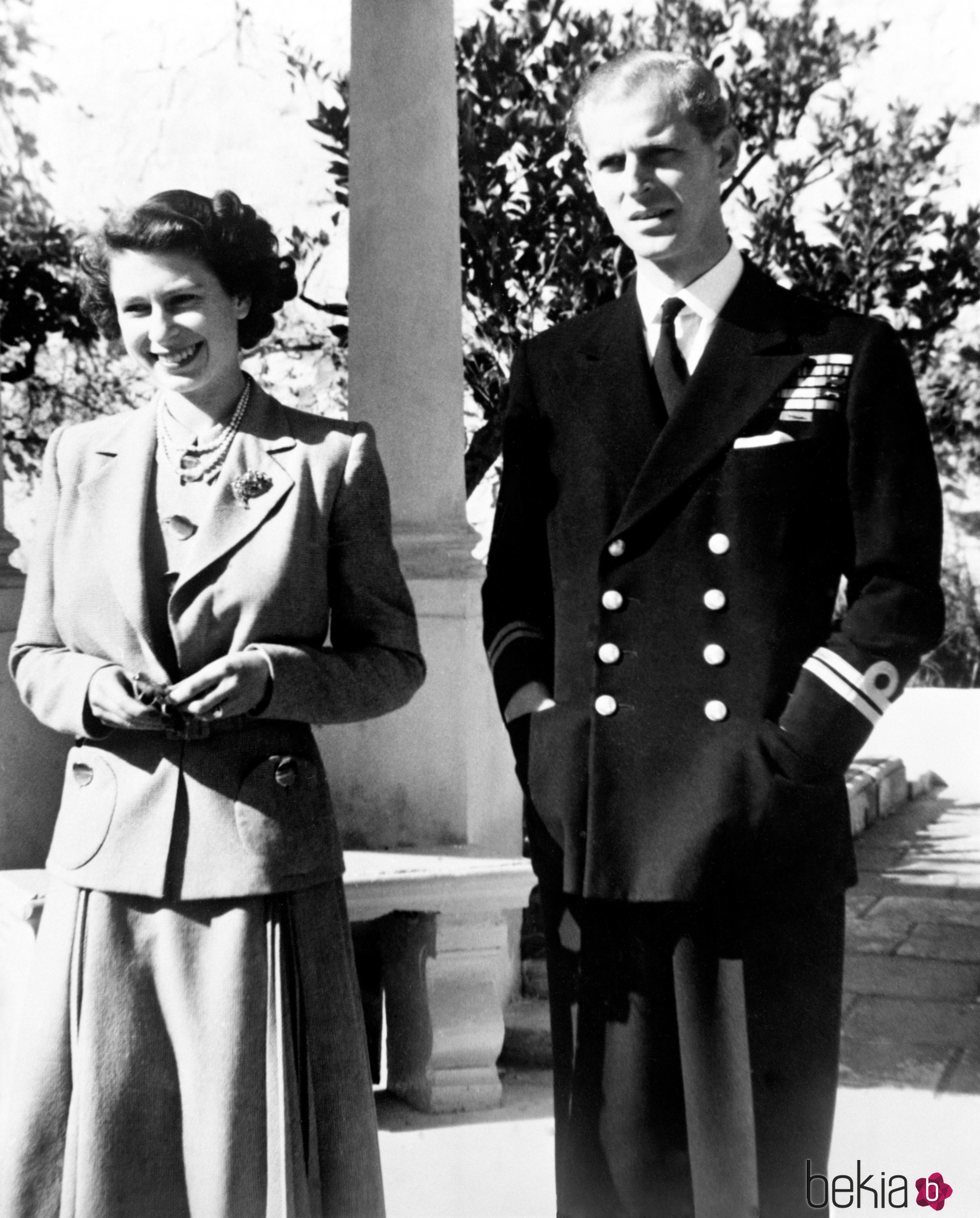 La Reina Isabel y el Duque de Edimburgo en Malta cuando eran jóvenes