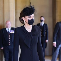 Kate Middleton es fotografiada durante el funeral del Duque de Edimburgo