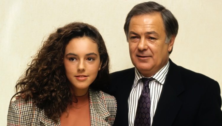 Pedro Carrasco con su hija Rocío Carrasco
