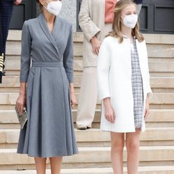 La Reina Letizia y la Princesa Leonor en la puesta a flote del Submarino S-81 Isaaac Peral en Cartagena