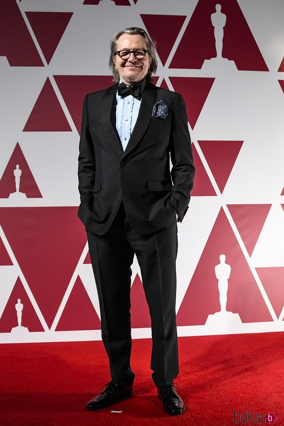 Gary Oldman en el visionado de los Premios Oscar 2021 en Londres