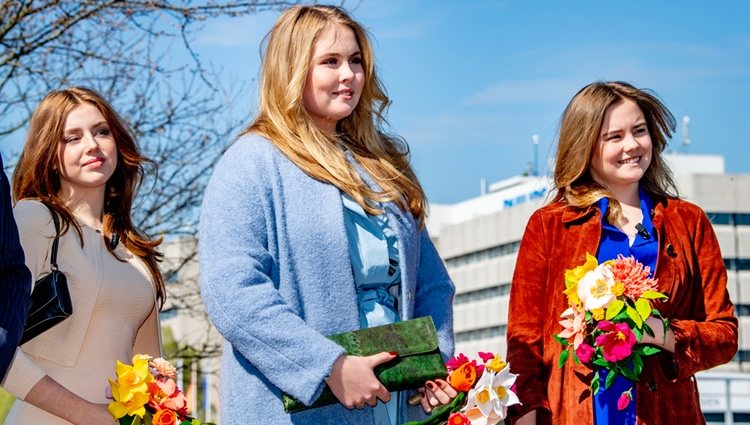 Amalia, Alexia y Ariane de Holanda en el Día del Rey 2021