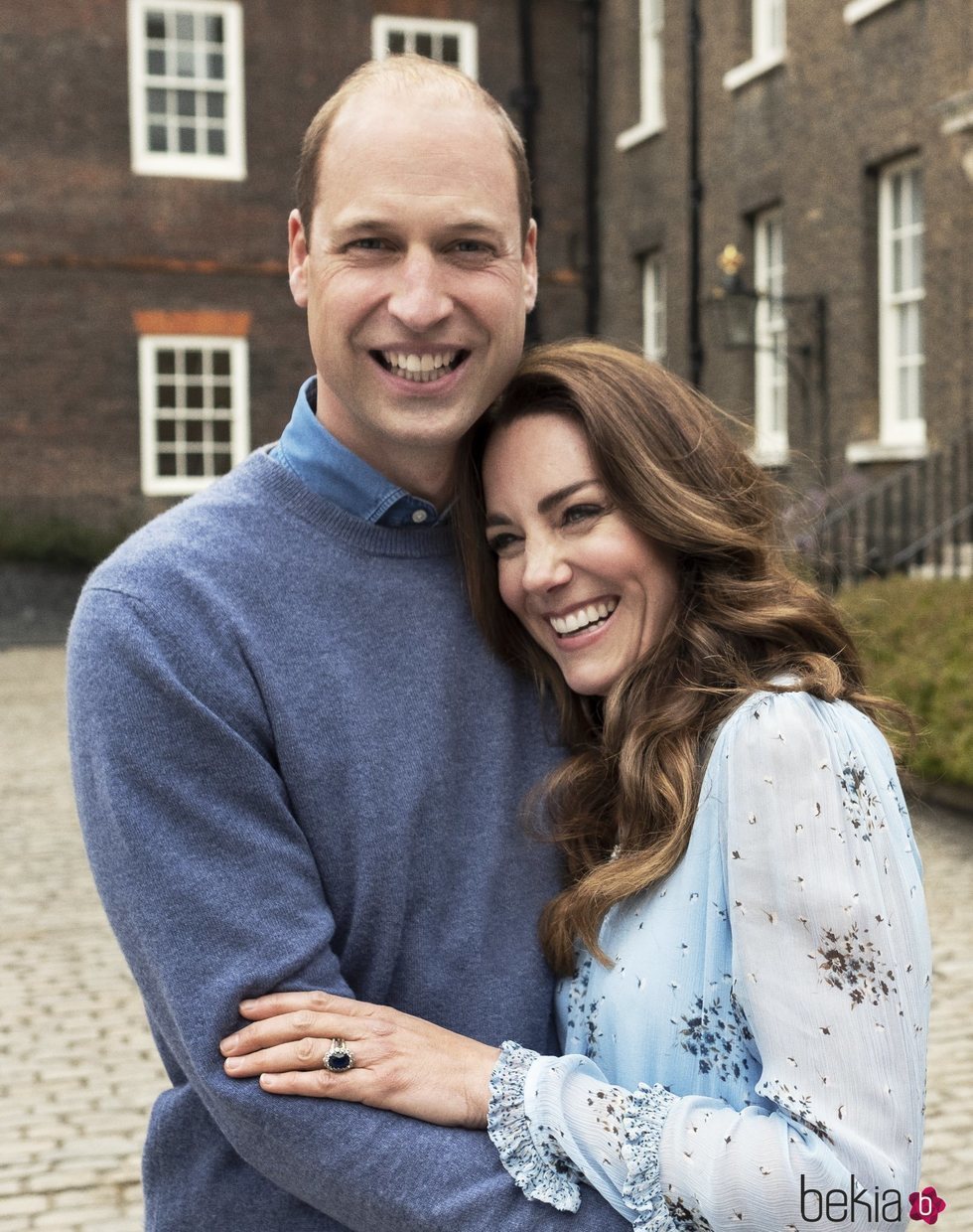 El Príncipe Guillermo y Kate Middleton en su décimo aniversario de boda en Kensington Palace