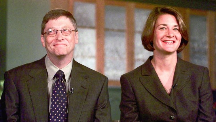 Bill Gates y Melinda Gates en 1999
