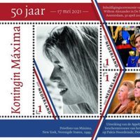Sellos conmemorativos por el 50 cumpleaños de Máxima de Holanda