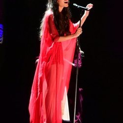 Olivia Rodrigo en su actuación en los Brit Awards 2021