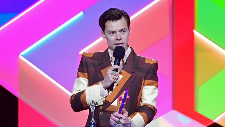 Harry Styles agradece su premio en los Brit Awards 2021