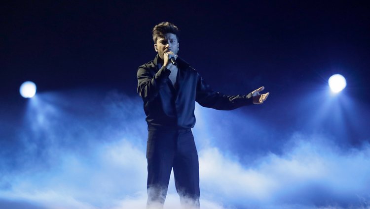 Blas Cantó actuando en el Festival de Eurovision 2021