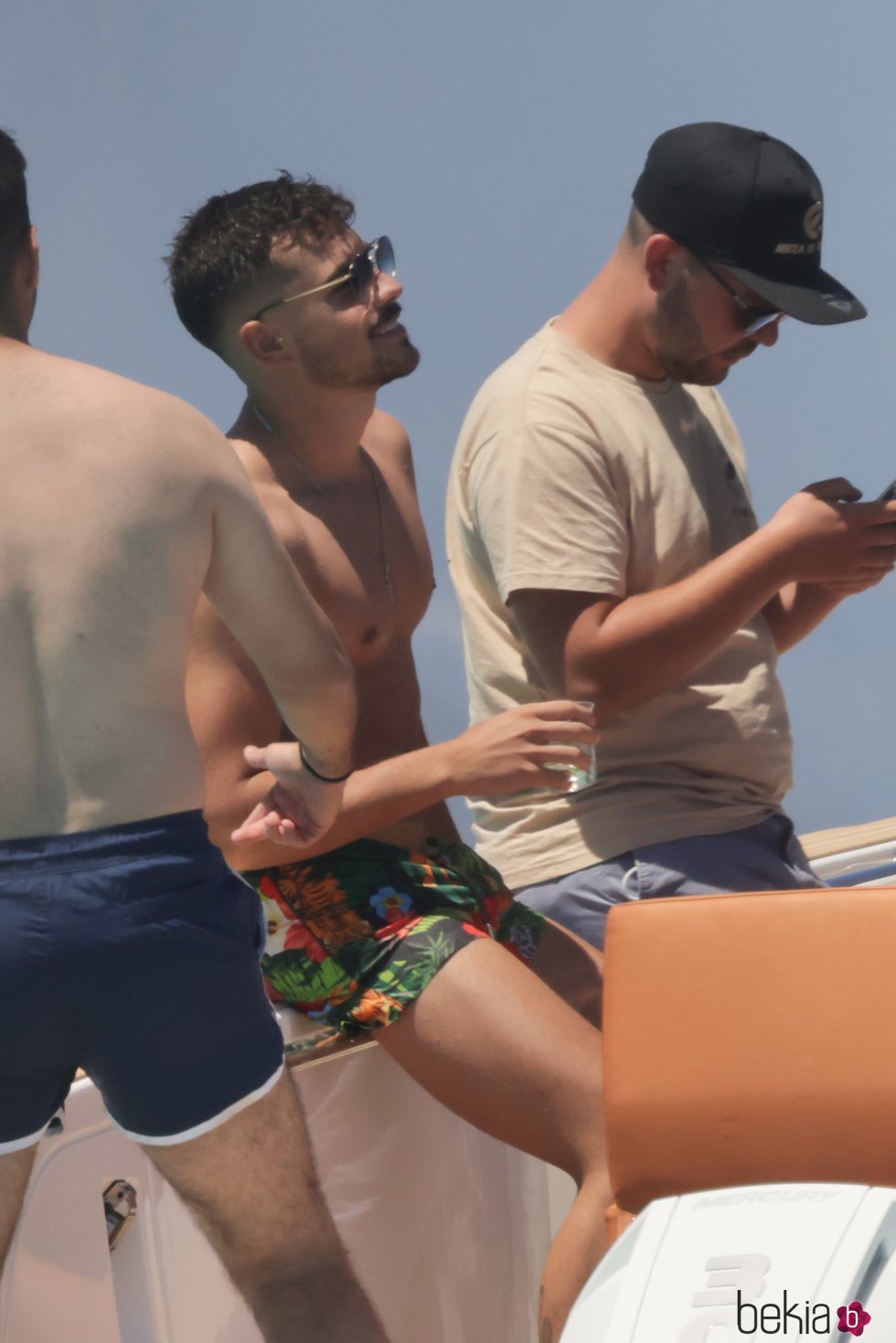 Jesús Sánchez ('La isla de las tentaciones') en un yate en Ibiza