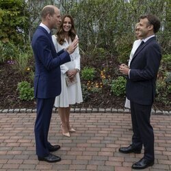 El Príncipe Guillermo y Kate Middleton con los Macron en la cumbre del G7 en Cornualles