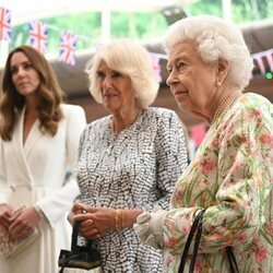 La Reina Isabel, Camilla Parker y Kate Middleton en la Cumbre del G7 en Cornualles