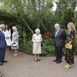 La Familia Real Británica con Boris Johnson y Carrie Symonds en la Cumbre del G7 en Cornualles