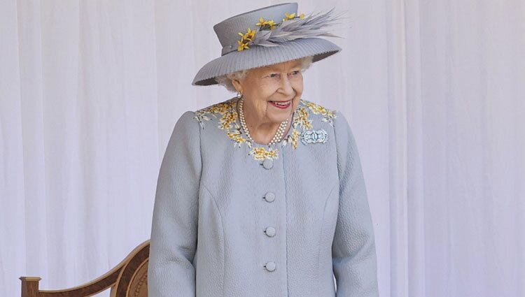 La Reina Isabel en Trooping the Colour 2021 en Windsor Castle