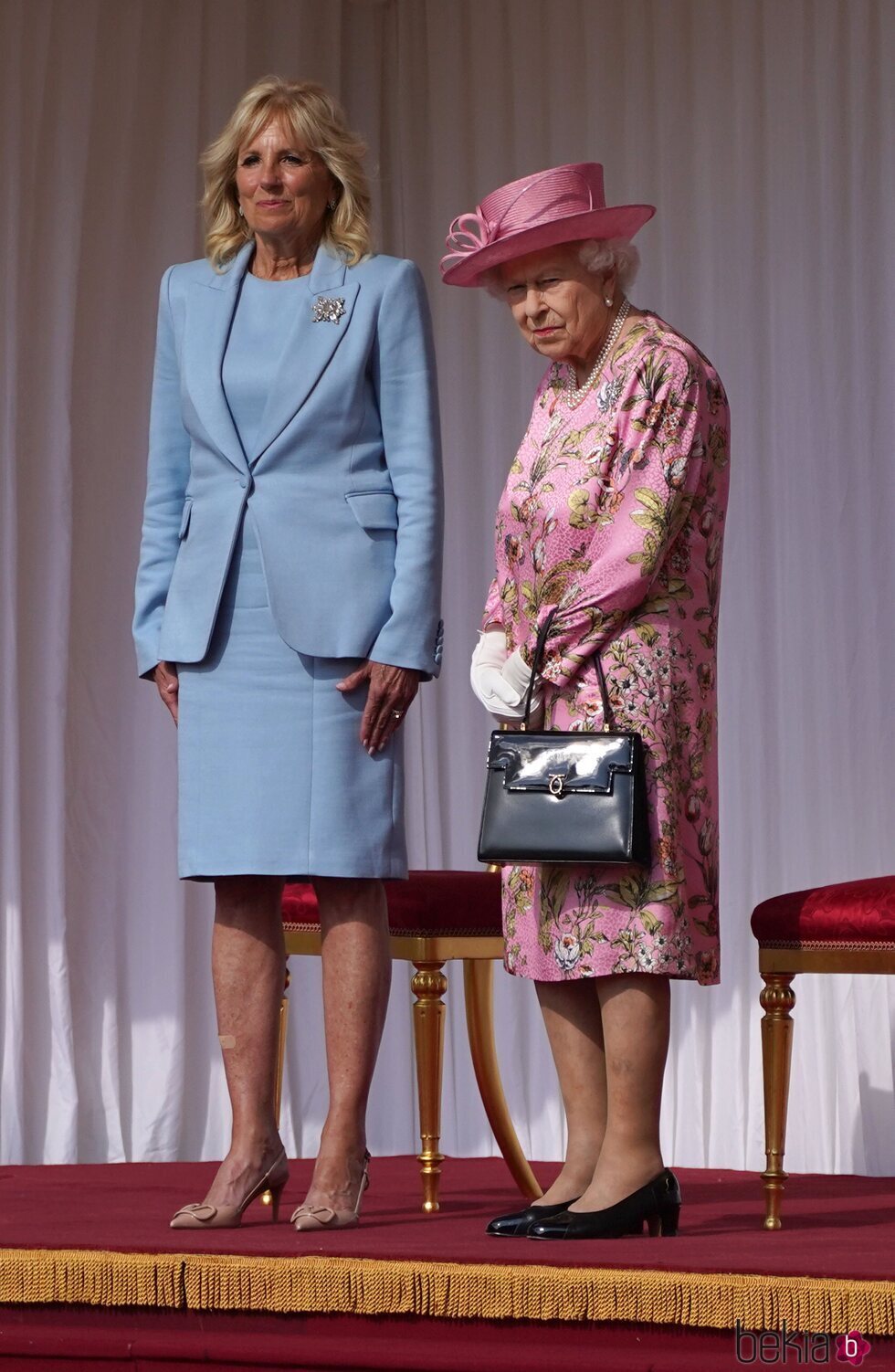 La Reina Isabel y Jill Biden en Windsor Castle
