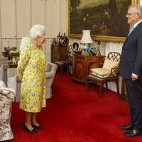 La Reina Isabel y Scott Morrison en Windsor Castle