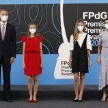 Los Reyes Felipe y Letizia, la Princesa Leonor y la Infanta Sofía en los Premios Princesa de Girona 2020 y 2021