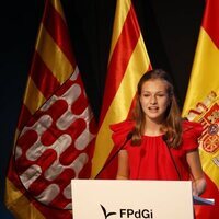 La Princesa Leonor da un discurso en los Premios Princesa de Girona 2020 y 2021