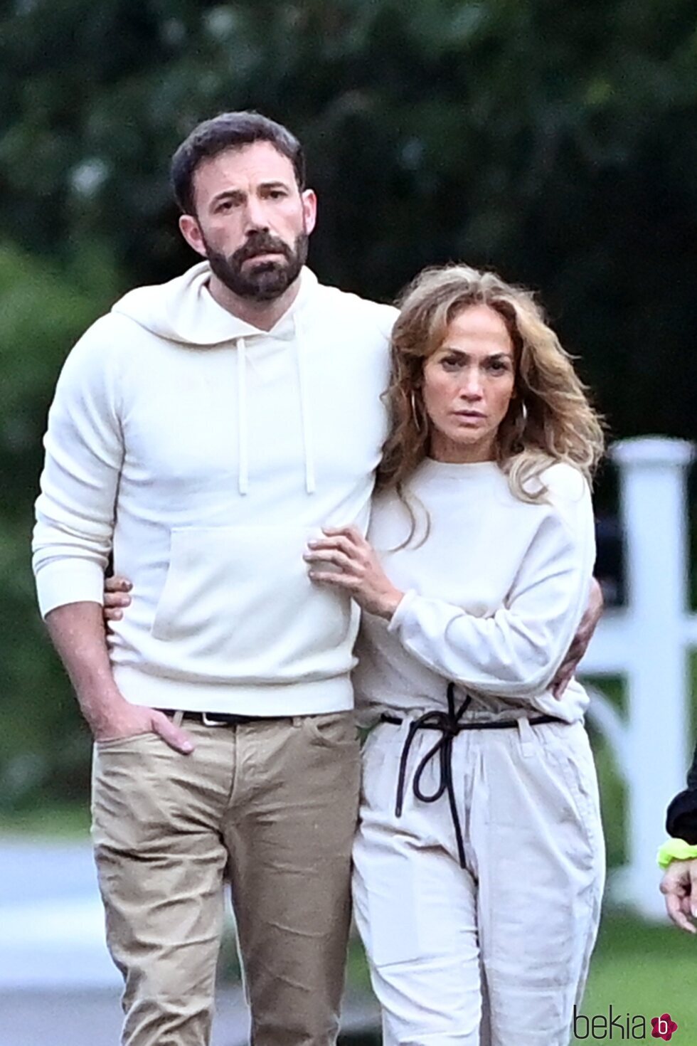 Ben Affleck y Jennifer Lopez durante unas vacaciones en Los Hamptons