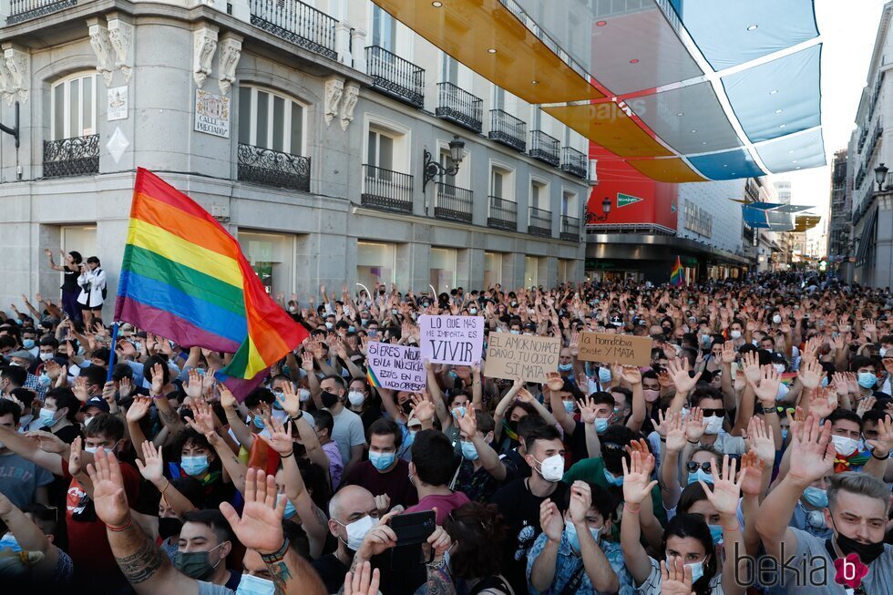 Manifestación en Madrid tras el asesinato de Samuel