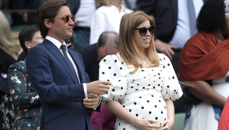Beatriz de York presume de embarazo junto a Edoardo Mapelli Mozzi en Wimbledon 2021