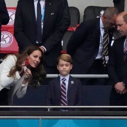 El Príncipe Jorge y los Duques de Cambridge en la final de la Eurocopa 2020