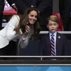 Kate Middleton y el Príncipe Jorge en la final de la Eurocopa 2020
