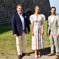 Chris O'neill, Magdalena de Suecia y Carlos Felipe de Suecia en el cumpleaños de la Princesa Victoria