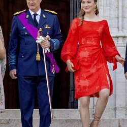 Felipe de Bélgica e Isabel de Bélgica en el Día Nacional de Bélgica 2021