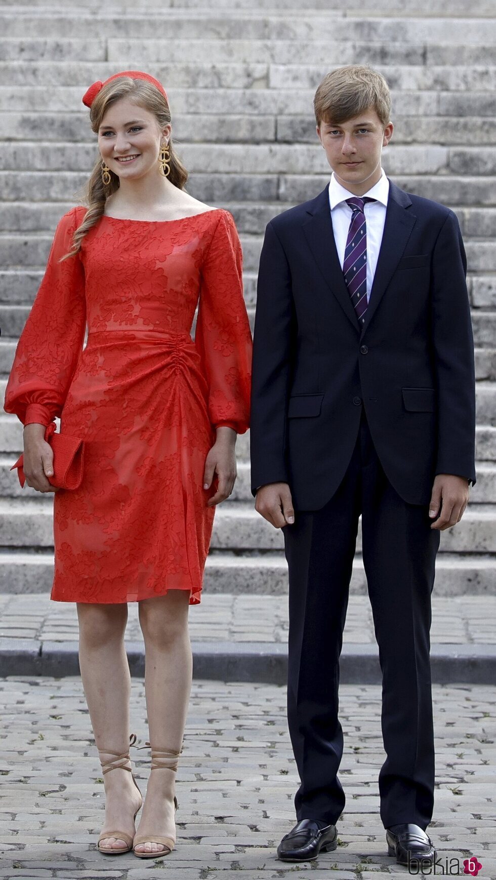 Isabel de Bélgica y Emmanuel de Bélgica en el Día Nacional de Bélgica 2021