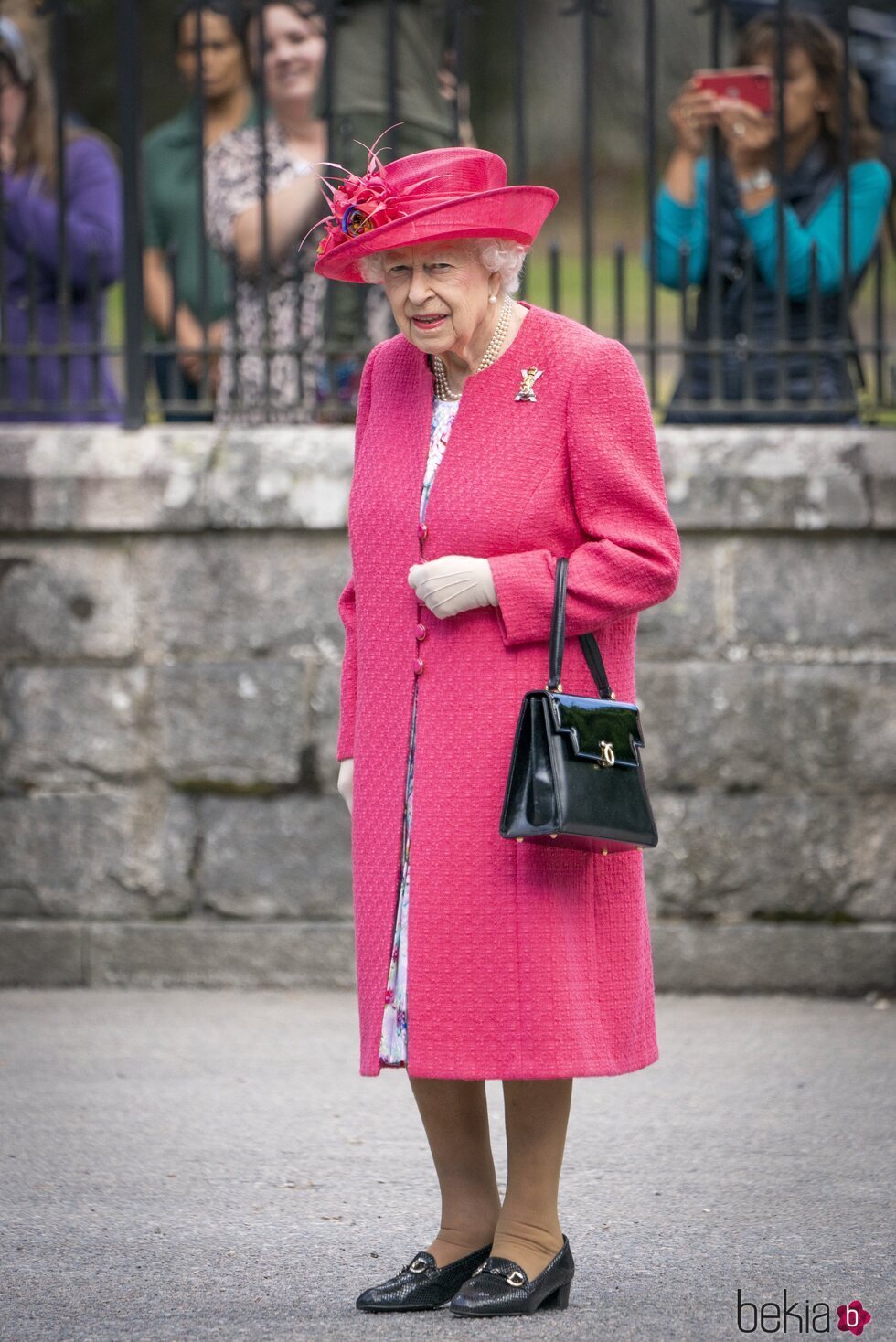 La Reina Isabel en su recibimiento oficial en Balmoral