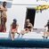 Jesús Vázquez con su marido y amigas en un barco en Ibiza