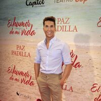 Omar Suárez en el estreno de la obra de teatro 'El humor de mi vida'