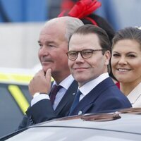 Victoria y Daniel de Suecia en la recepción al Presidente de Alemania y a su esposa