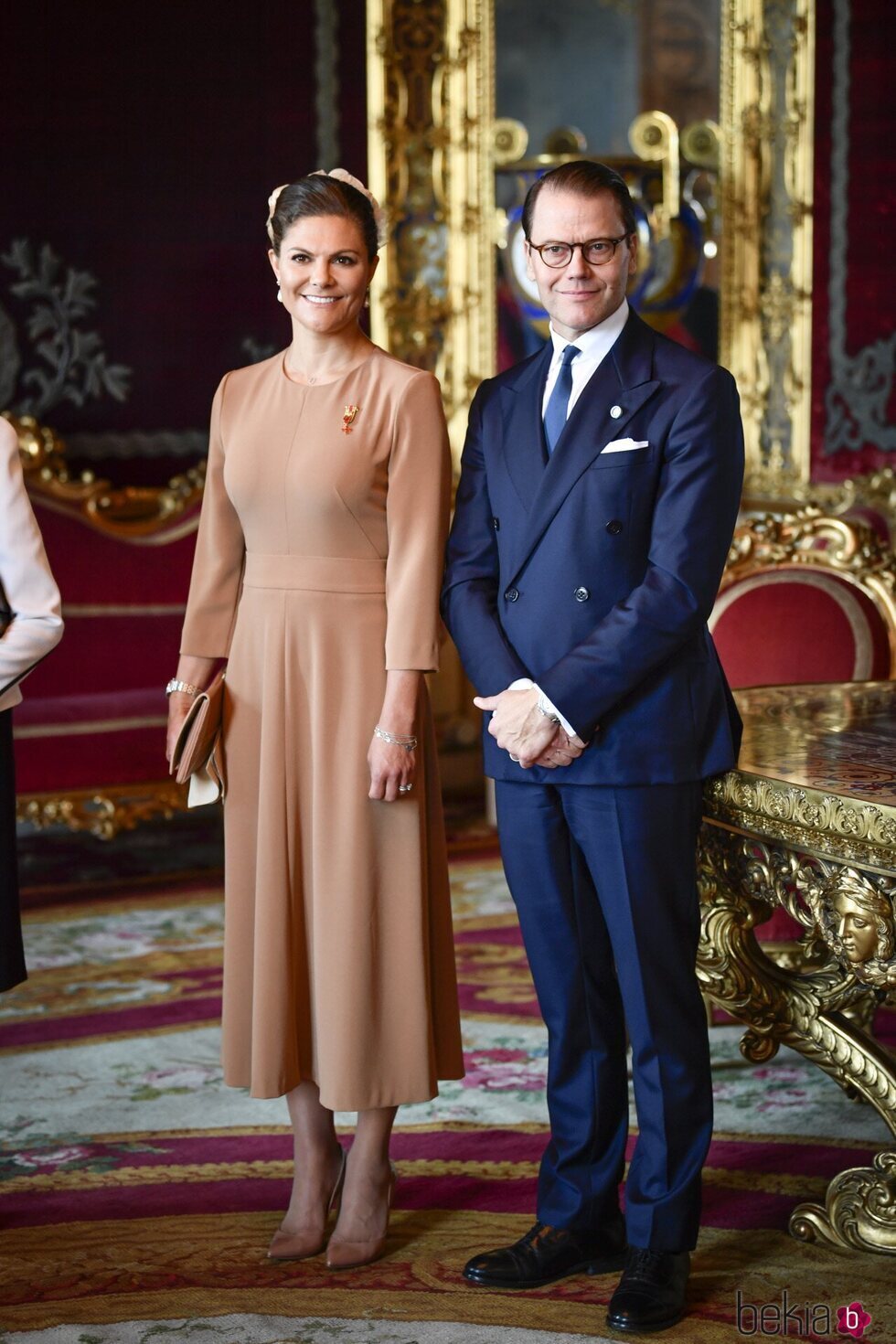 Victoria y Daniel de Suecia en la ceremonia de bienvenida al Presidente de Alemania y su esposa por su Visita de Estado a Suecia