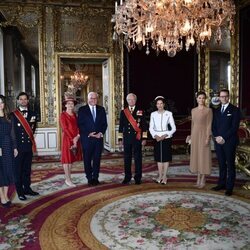 La Familia Real Sueca en la ceremonia de bienvenida al Presidente de Alemania y su esposa por su Visita de Estado a Suecia