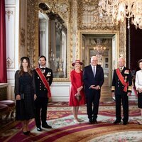 Carlos Gustavo y Silvia de Suecia, Victoria y Daniel de Suecia y Carlos Felipe y Sofia de Suecia con el Presidente de Alemania y su esposa en Estocolmo