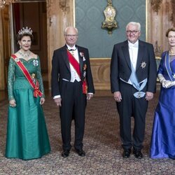 Carlos Gustavo y Silvia de Suecia con el Presidente de Alemania y su esposa en la cena de gala por su Visita de Estado a Suecia
